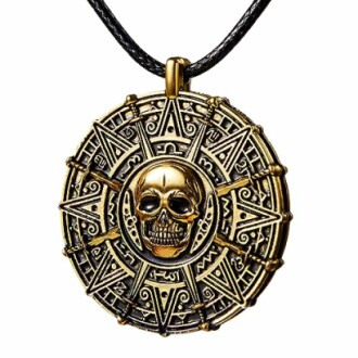 Spooktacular Creations Halloween Pirate Coin Necklace