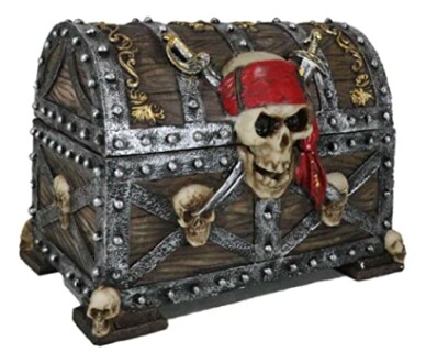 Pirate Skull Treasure Chest